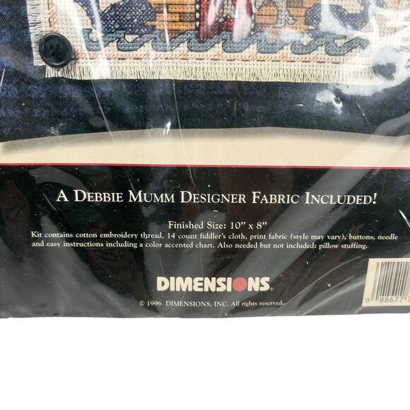 Debbie Mumm Vintage Noah's Ark Pillow Counted Cross Stitch Kit #72381 New - Picture 9 of 13